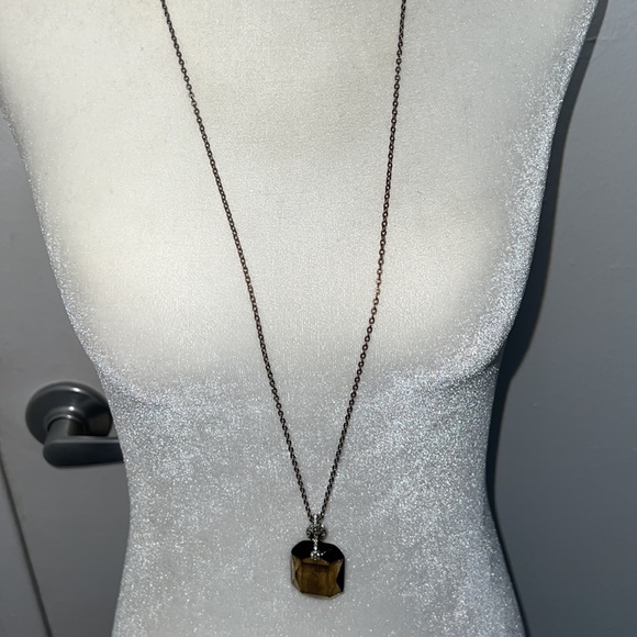 Quartz embezzled one of a kind vintage stunning necklace